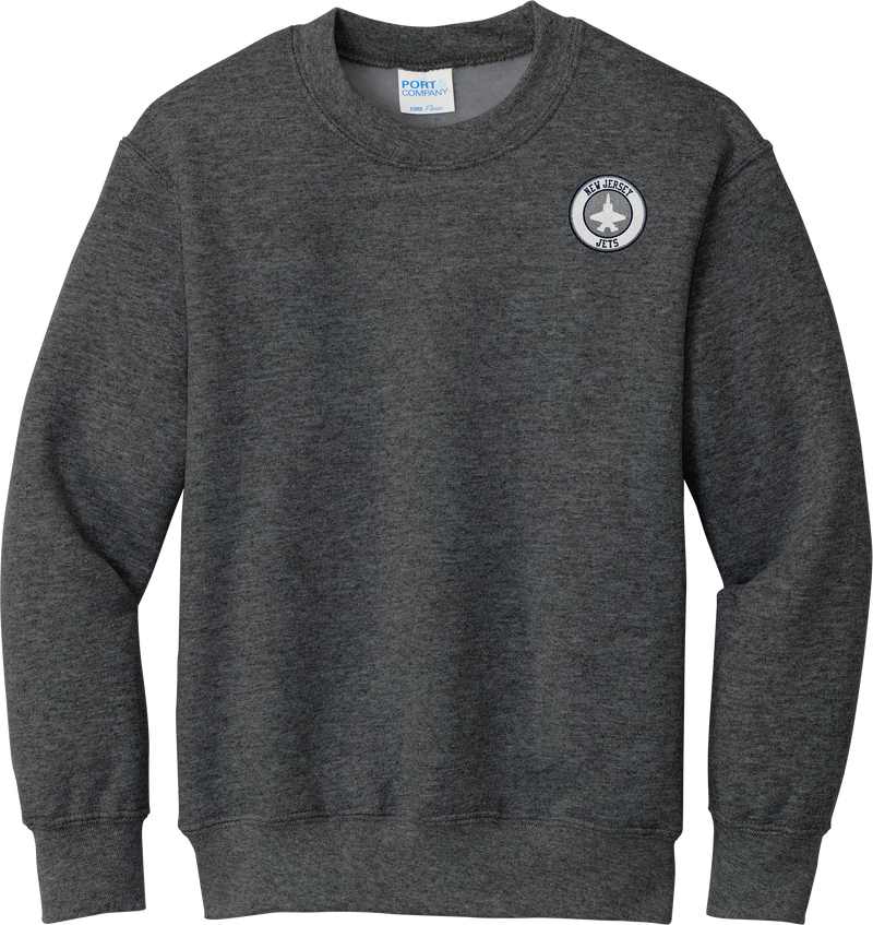 NJ Jets Youth Core Fleece Crewneck Sweatshirt