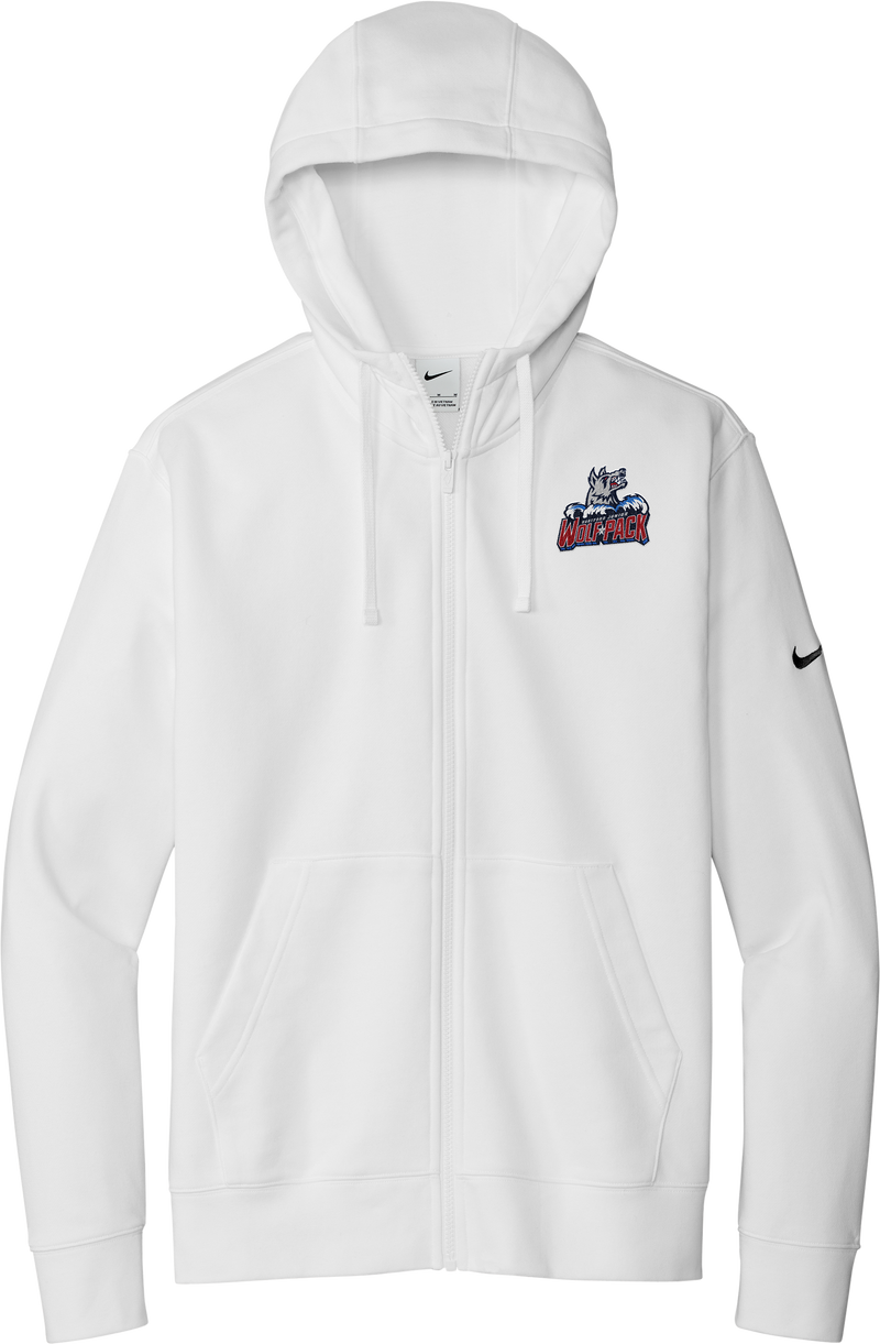 Hartford Jr. Wolfpack Nike Club Fleece Sleeve Swoosh Full-Zip Hoodie