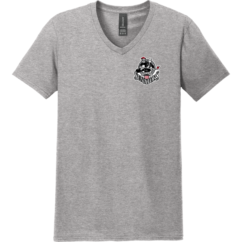 Grundy Senators Softstyle V-Neck T-Shirt