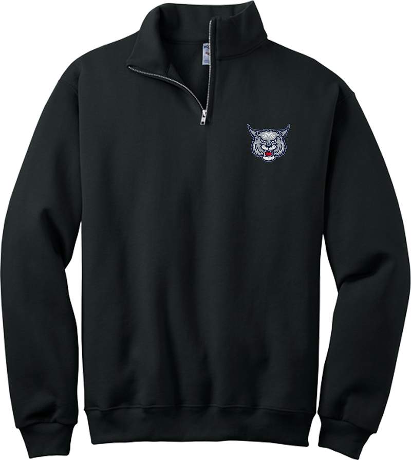 CT Bobcats NuBlend 1/4-Zip Cadet Collar Sweatshirt