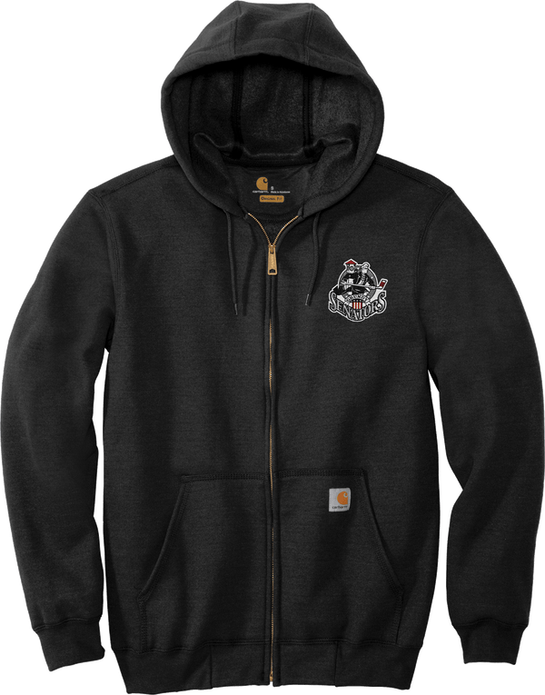 Grundy Senators Carhartt Midweight Hooded Zip-Front Sweatshirt