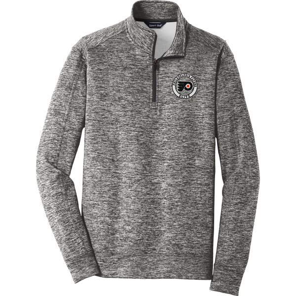 Philadelphia Flyers Elite PosiCharge Electric Heather Fleece 1/4-Zip Pullover