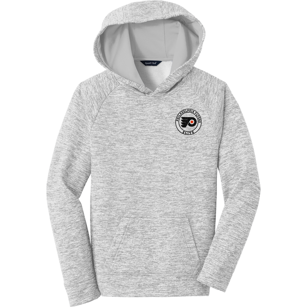 Philadelphia Flyers Elite Youth PosiCharge Electric Heather Fleece Hooded Pullover