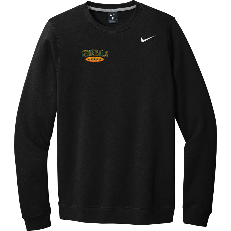 Red Bank Generals Nike Club Fleece Crew