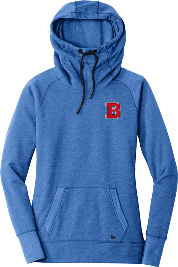 CT Bobcats New Era Ladies Tri-Blend Fleece Pullover Hoodie