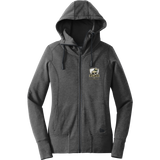 HVM Bulldogs New Era Ladies Tri-Blend Fleece Full-Zip Hoodie