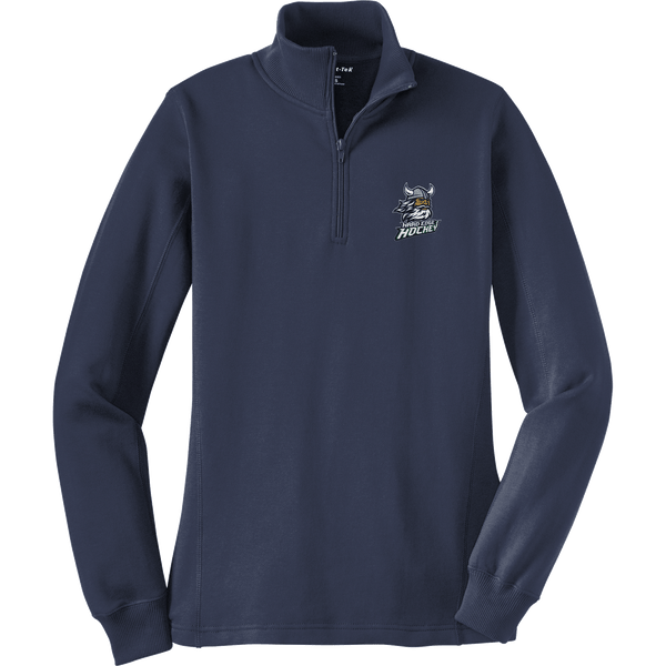 Hard Edge Hockey Ladies 1/4-Zip Sweatshirt