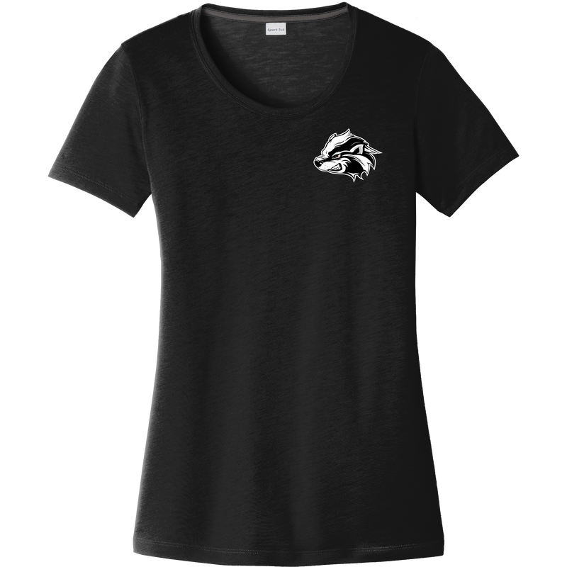 Allegheny Badgers Ladies PosiCharge Competitor Cotton Touch Scoop Neck Tee