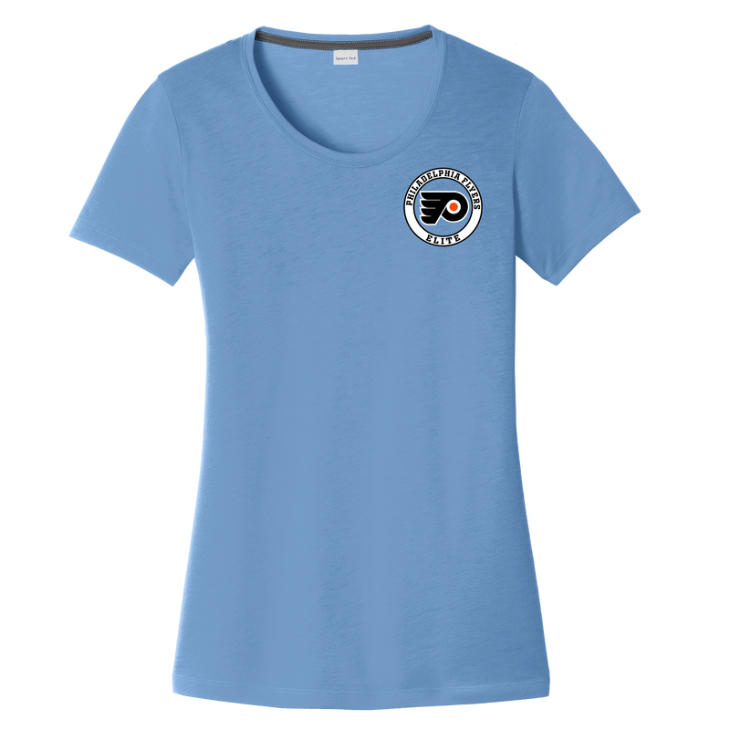 Philadelphia Flyers Elite Ladies PosiCharge Competitor Cotton Touch Scoop Neck Tee