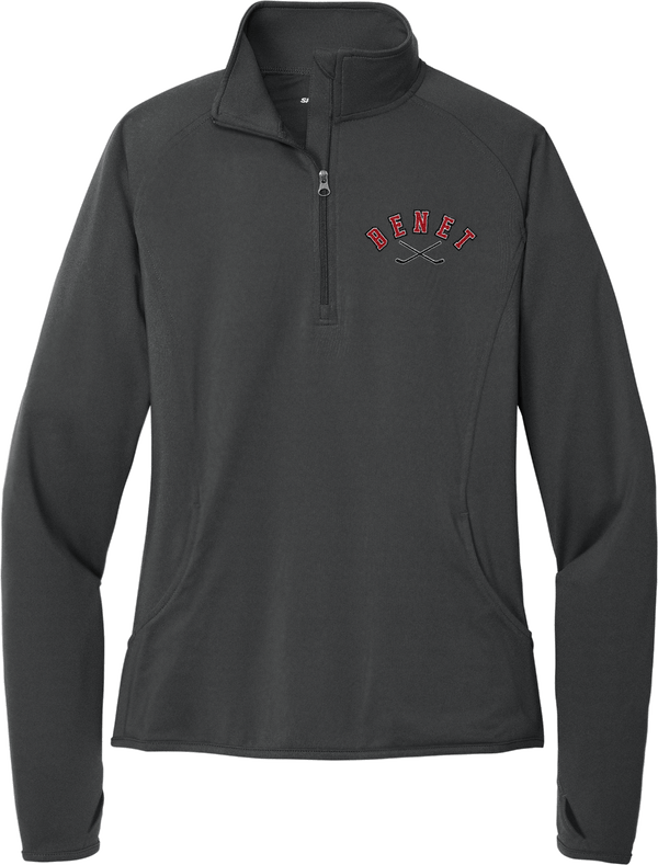 Benet Hockey Ladies Sport-Wick Stretch 1/4-Zip Pullover