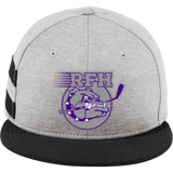 Rumson-Fair Haven New Era Shadow Heather Striped Flat Bill Snapback Cap