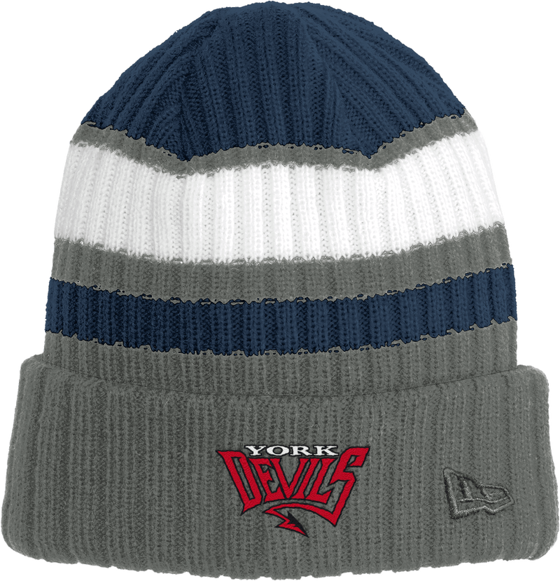 York Devils New Era Ribbed Tailgate Beanie