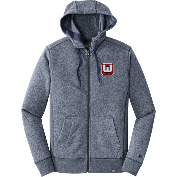 CT Whalers Tier 1 New Era French Terry Full-Zip Hoodie