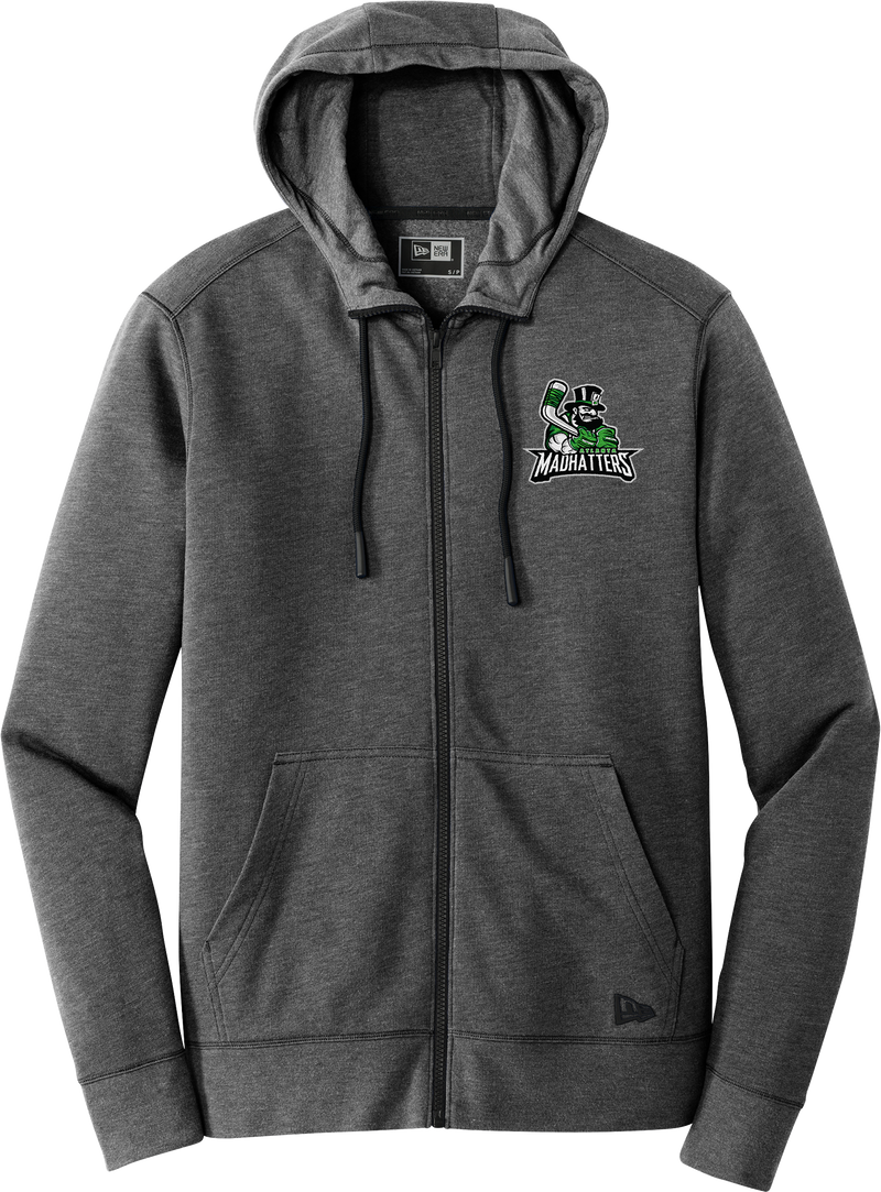 Atlanta Madhatters New Era Tri-Blend Fleece Full-Zip Hoodie