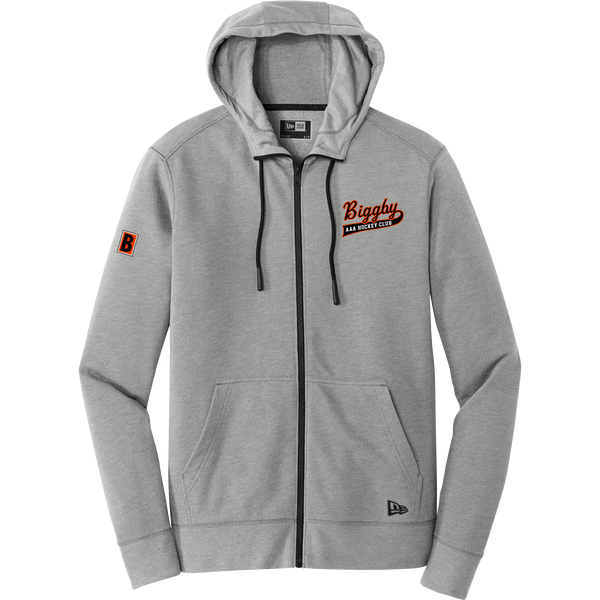 Biggby Coffee AAA New Era Tri-Blend Fleece Full-Zip Hoodie