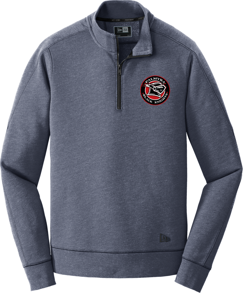 Palmyra Black Knights New Era Tri-Blend Fleece 1/4-Zip Pullover