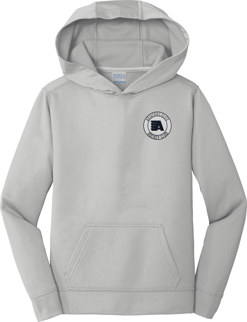 Aspen Aviators Youth Performance Fleece Pullover Hooded Sweatshirt