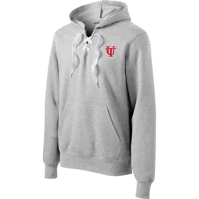 University of Tampa Lace Up Pullover Hooded Sweatshirt