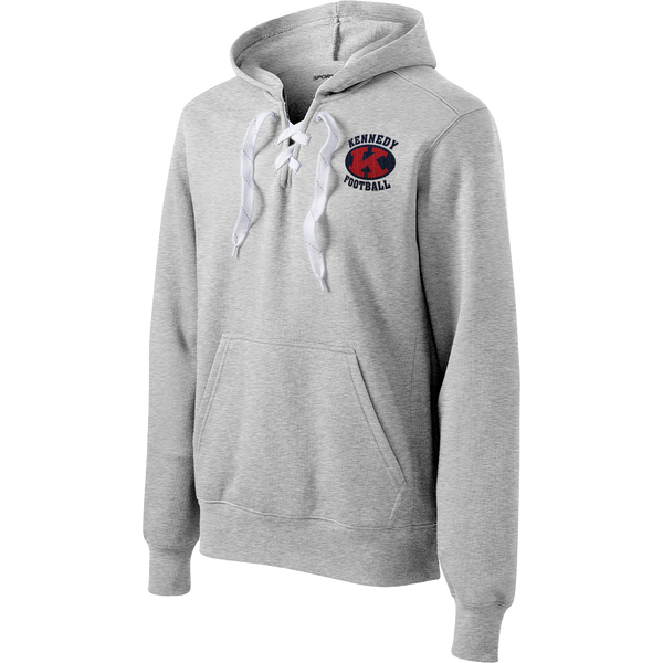 JFK Knights Football Lace Up Pullover Hooded Sweatshirt