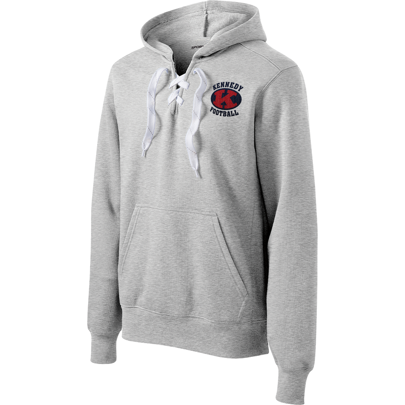 JFK Knights Football Lace Up Pullover Hooded Sweatshirt