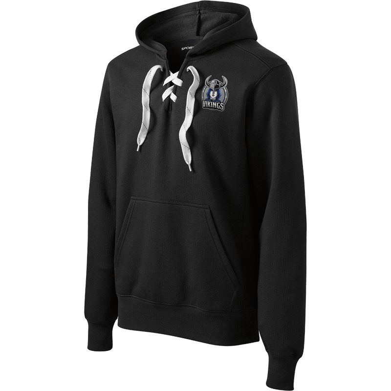 East Coast Vikings (Ladies) Lace Up Pullover Hooded Sweatshirt