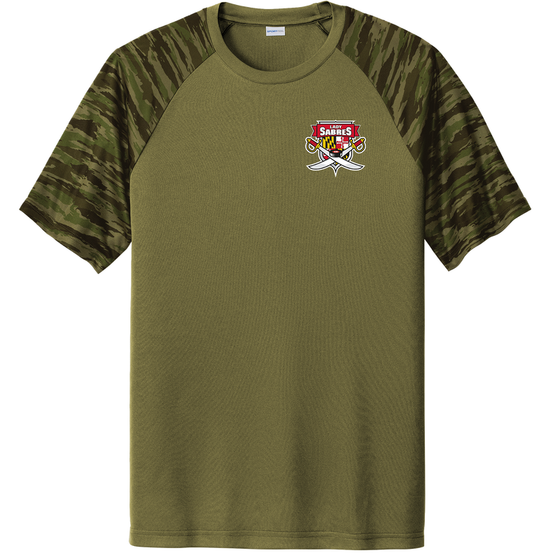 SOMD Lady Sabres Drift Camo Colorblock Tee