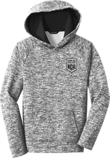 NGHL Youth PosiCharge Electric Heather Fleece Hooded Pullover