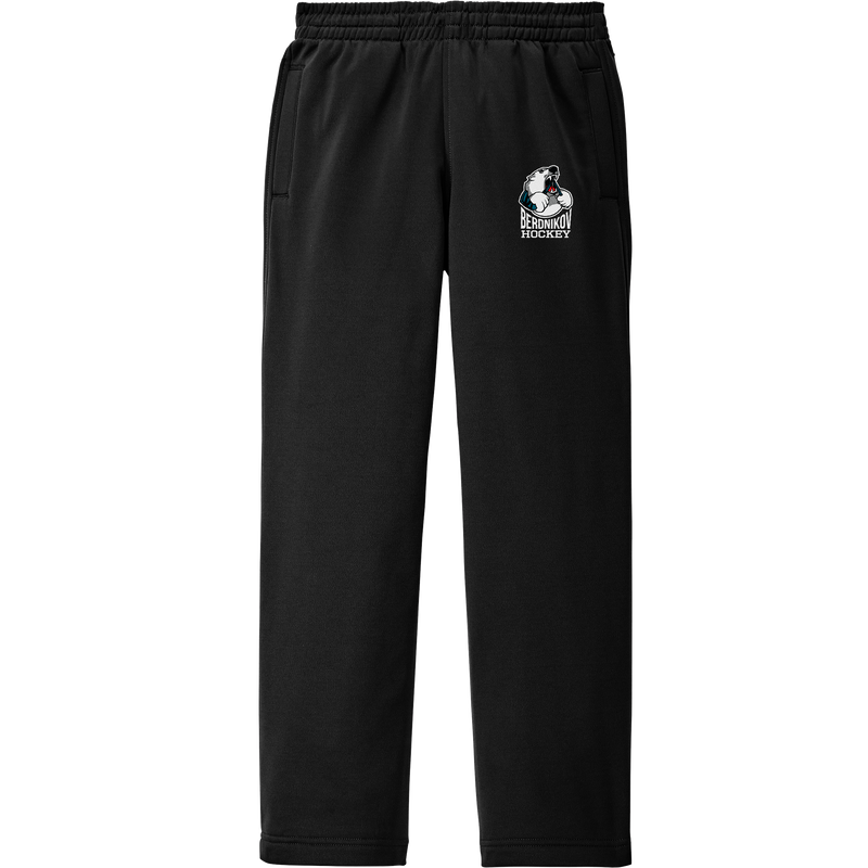 Berdnikov Bears Youth Sport-Wick Fleece Pant