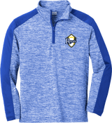 Royals Hockey Club Youth PosiCharge Electric Heather Colorblock 1/4-Zip Pullover