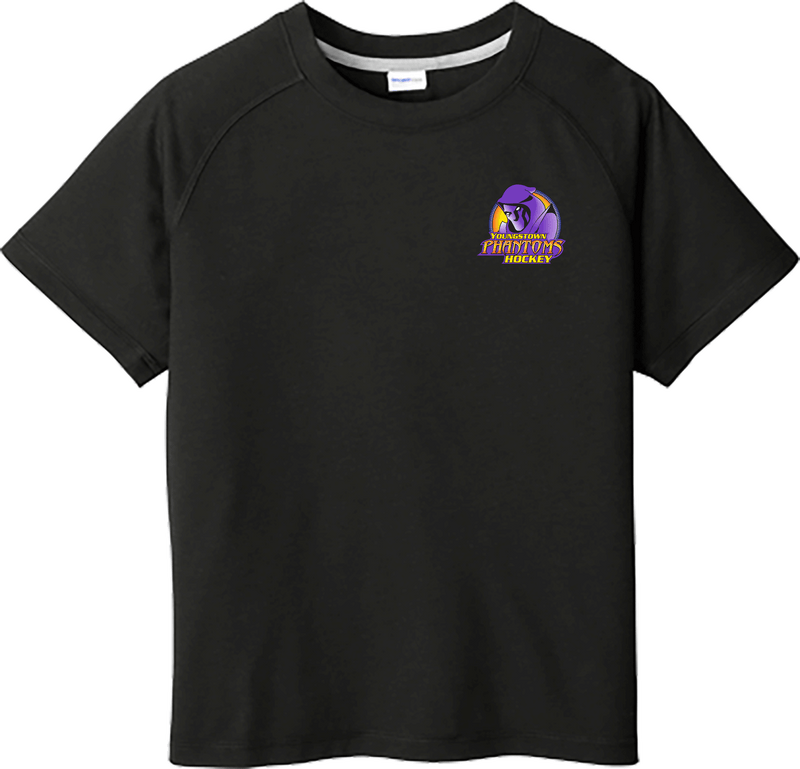 Youngstown Phantoms Youth PosiCharge  Tri-Blend Wicking Raglan Tee